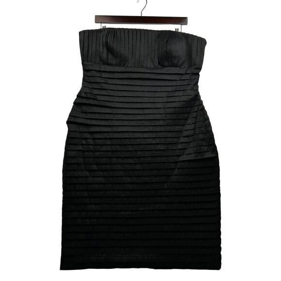 Marvin Richards Dresses & Skirts - Marvin Richards Strapless Tiered Black Dress Cocktail Formal Elegant Sz 14